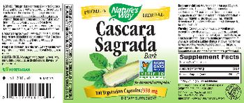 Nature's Way Cascara Sagrada Bark 350 mg - supplement