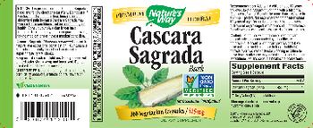 Nature's Way Cascara Sagrada Bark 425 mg - supplement