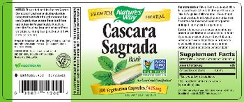 Nature's Way Cascara Sagrada Bark - supplement