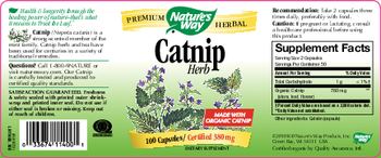 Nature's Way Catnip Herb - supplement
