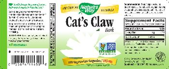 Nature's Way Cat's Claw Bark 485 mg - supplement