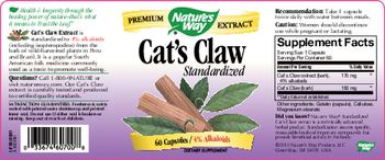 Nature's Way Cat's Claw Standardized - supplement