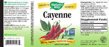 Nature's Way Cayenne - supplement