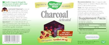 Nature's Way Charcoal Activated - supplement