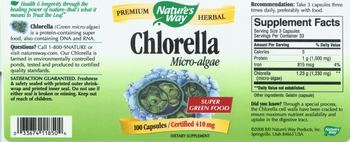 Nature's Way Chlorella Micro-Algae - supplement