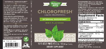 Nature's Way Chlorofresh Liquid Chlorophyll Mint Flavored - supplement