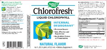 Nature's Way Chlorofresh Liquid Chlorophyll Natural Flavor - supplement