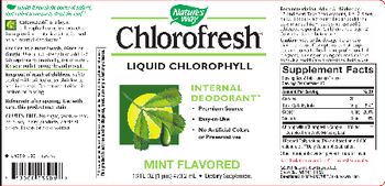 Nature's Way Chlorofresh Mint Flavored - supplement