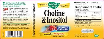 Nature's Way Choline & Inositol - supplement