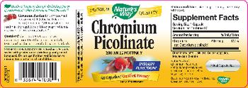 Nature's Way Chromium Picolinate 200 mcg - supplement