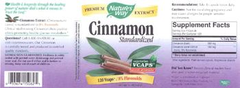 Nature's Way Cinnamon Standardized - supplement