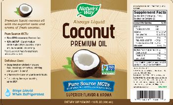 Nature's Way Coconut Premium Oil - supplement