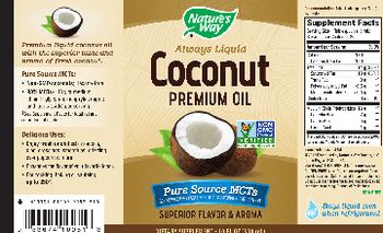 Nature's Way Coconut Premium Oil - supplement