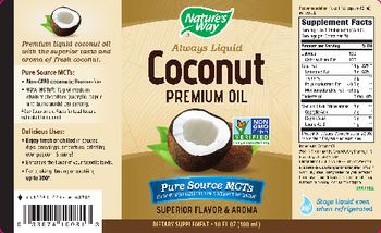 Nature's Way Coconut Premium Oil - supplement