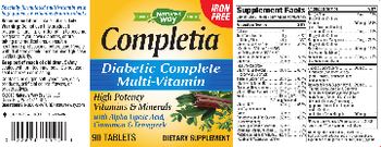 Nature's Way Completia Diabetic Complete Multi-Vitamin - supplement