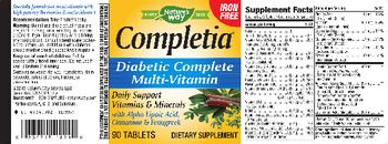 Nature's Way Completia Diabetic Complete Multi-Vitamin - supplement