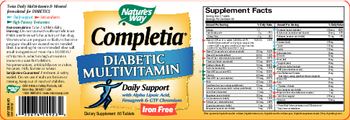 Nature's Way Completia Diabetic Multivitamin - supplement