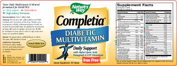 Nature's Way Completia Diabetic Multivitamin - supplement