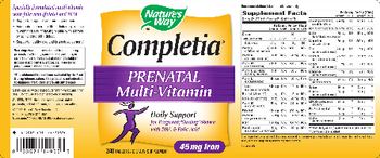 Nature's Way Completia Prenatal Multi-Vitamin - supplement