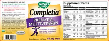 Nature's Way Completia Prenatal Multivitamin - supplement