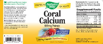 Nature's Way Coral Calcium 600 mg Potency - supplement