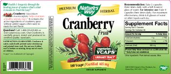 Nature's Way Cranberry Fruit - supplement