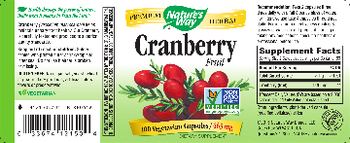 Nature's Way Cranberry Fruit 465 mg - supplement
