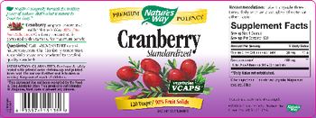 Nature's Way Cranberry Standardized - supplement