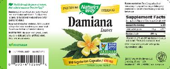 Nature's Way Damiana Leavs - supplement