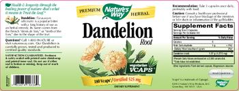 Nature's Way Dandelion Root - supplement