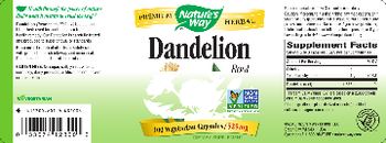 Nature's Way Dandelion Root 525 mg - supplement
