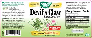 Nature's Way Devil's Claw Secondary Root - supplement