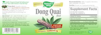 Nature's Way Dong Quai Root - supplement