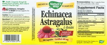 Nature's Way Echinacea Astragalus & Reishi - supplement