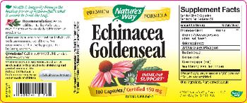 Nature's Way Echinacea Goldenseal - supplement