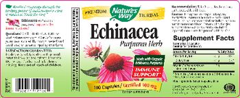 Nature's Way Echinacea Purpurea Herb 40 mg - supplement