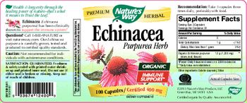 Nature's Way Echinacea Purpurea Herb - supplement