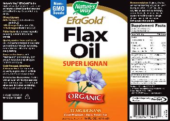 Nature's Way EfaGold Flax Oil - supplement