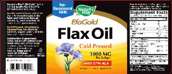 Nature's Way EfaGold Flax Oil 1000 mg - supplement