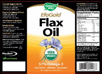 Nature's Way EfaGold Flax Oil - supplement