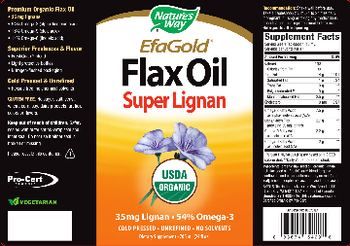 Nature's Way EfaGold Flax Oil Super Lignan - supplement