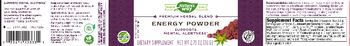 Nature's Way Energy Powder - supplement