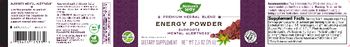 Nature's Way Energy Powder - 