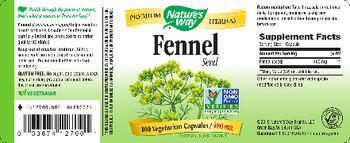 Nature's Way Fennel Seed 480 mg - supplement