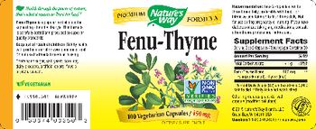 Nature's Way Fenu-Thyme - supplement