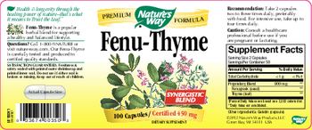 Nature's Way Fenu-Thyme - supplement
