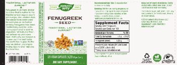 Nature's Way Fenugreek Seed 1220 mg - supplement