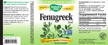 Nature's Way Fenugreek Seed 610 mg - supplement