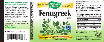 Nature's Way Fenugreek Seed 610 mg - supplement