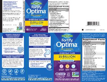 Nature's Way Fortify Optima Daily Probiotic - probiotic supplement